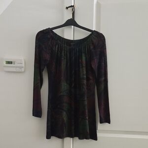 Nally And Millie Women’s Long Sleeve Top in Multi-Color